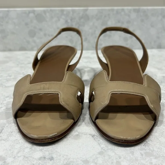 Hermes slingbacks. 36